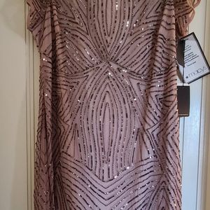 Adrianna Papell Beaded Dress NWT 18W